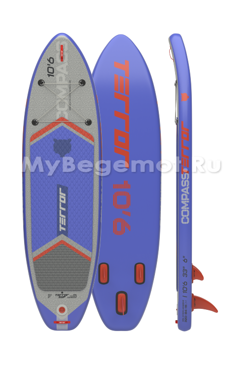 Надувная доска TERROR COMPASS 10’6 SUPBOARD / ATLANTIC BLUE