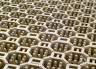 Модульное грязезащитное ПВХ покрытие OPTIMA DUOS 250x250x9мм, бежевое.