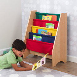 Шкафчик из натурального дерева  для книг KidKraft «Sling», яркий