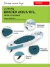 Двухслойная САП (SUP) доска Bradex Aqua 323х81х15 см, прогулочная