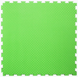 Будо-маты, спортивные маты ЭВА EC 100х100x2.5 см, зелено-салатовые